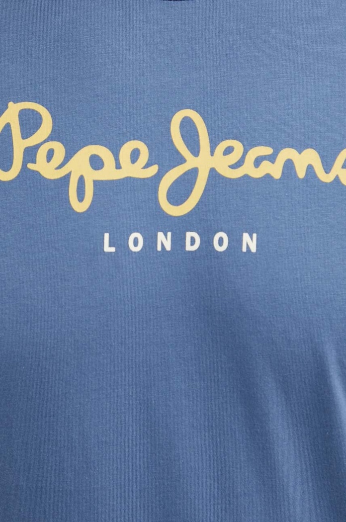 Pamučna majica Pepe Jeans Eggo N PM508208 plava