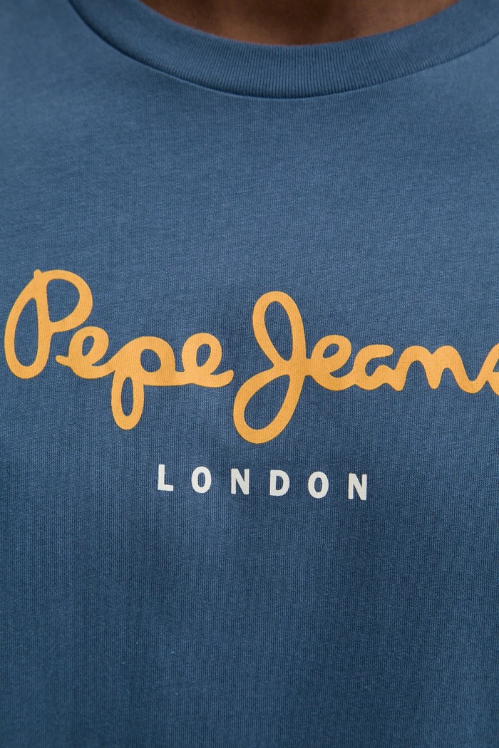 Pepe Jeans tricou din bumbac Eggo PM508208 albastru