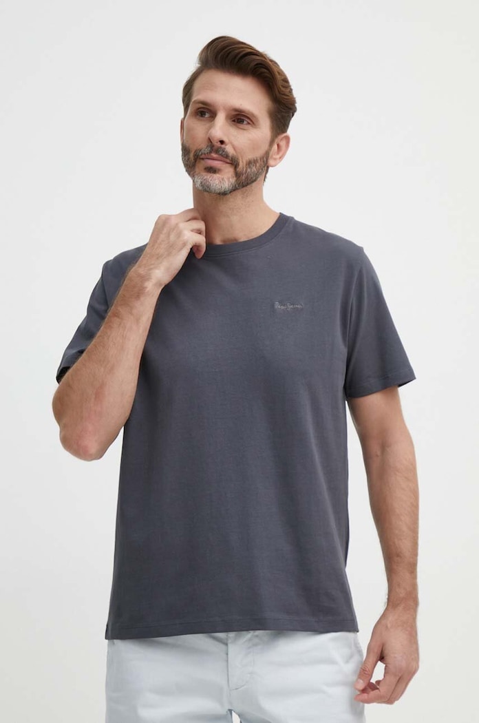 Pepe Jeans t-shirt bawełniany Connor szary PM509206