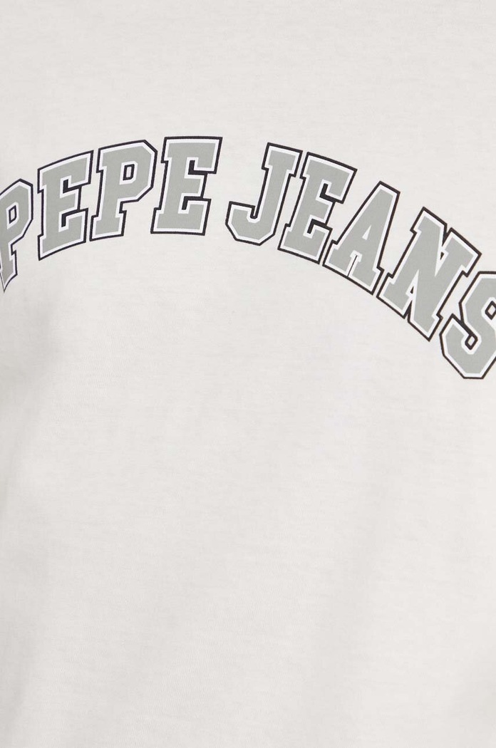 Bavlnené tričko Pepe Jeans CLEMENT PM509220 béžová
