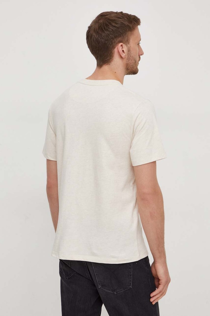 Oblečenie Bavlnené tričko Pepe Jeans CLEMENT PM509220 béžová