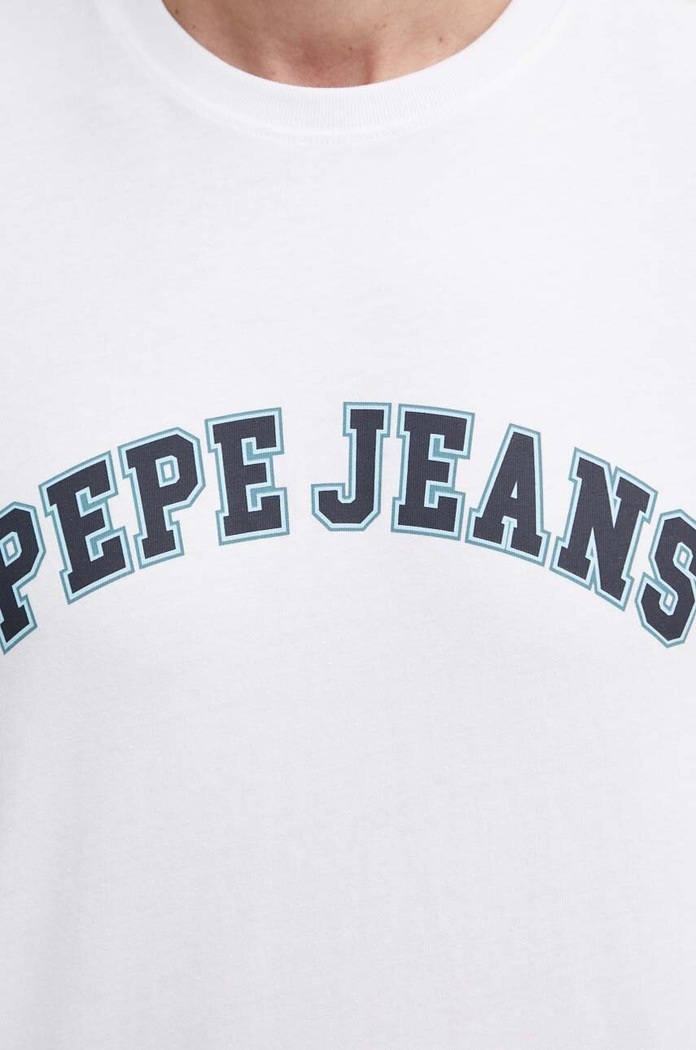 Bavlnené tričko Pepe Jeans CLEMENT PM509220 béžová