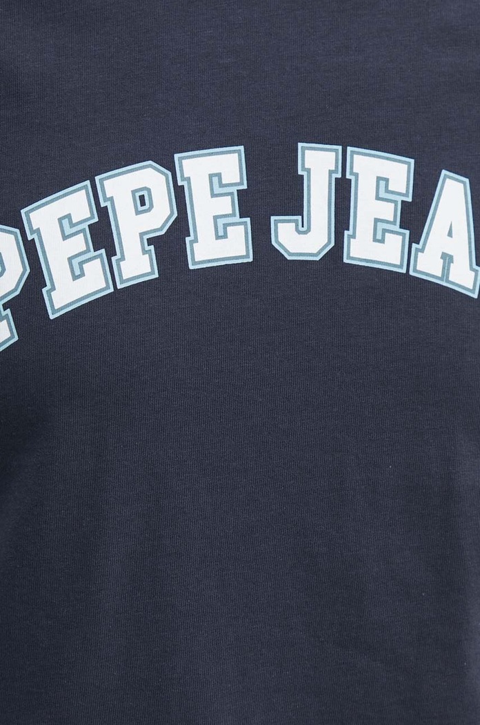 Pamučna majica Pepe Jeans CLEMENT PM509220 mornarsko plava