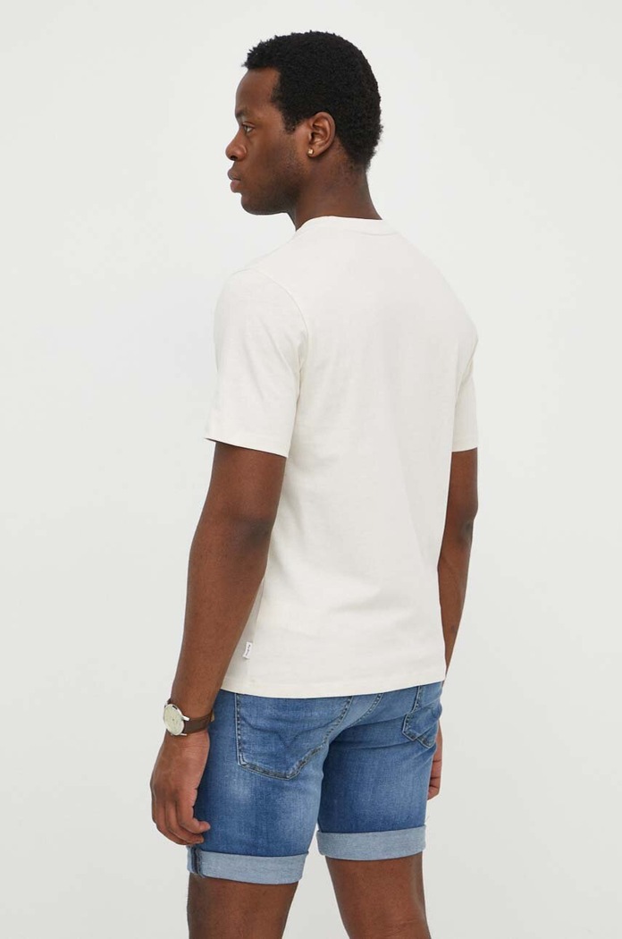 Odzież Pepe Jeans t-shirt bawełniany CLEMENT PM509220 beżowy