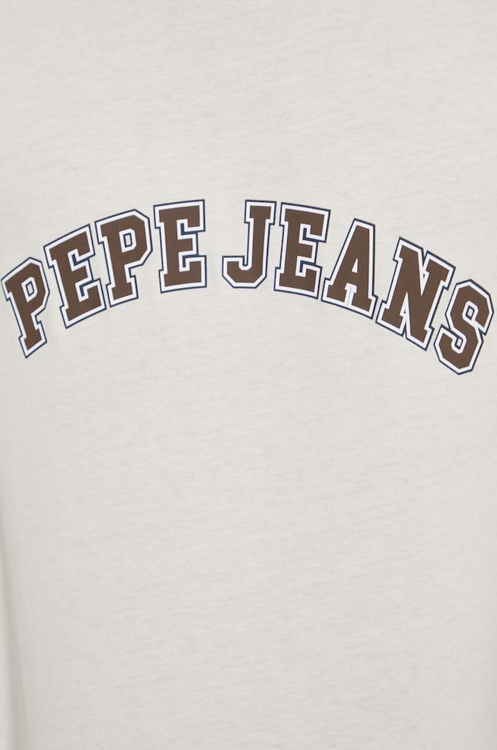 Pepe Jeans t-shirt bawełniany CLEMENT PM509220 beżowy