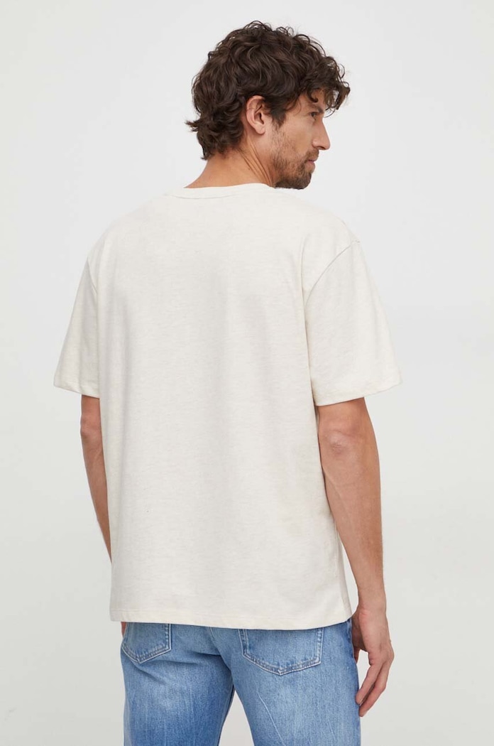 Pepe Jeans tricou din bumbac PM509224 bej SS24