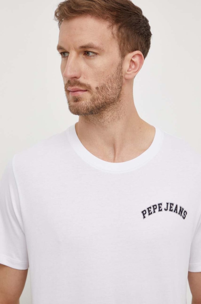 Pepe Jeans tricou din bumbac Clementine alb PM509229