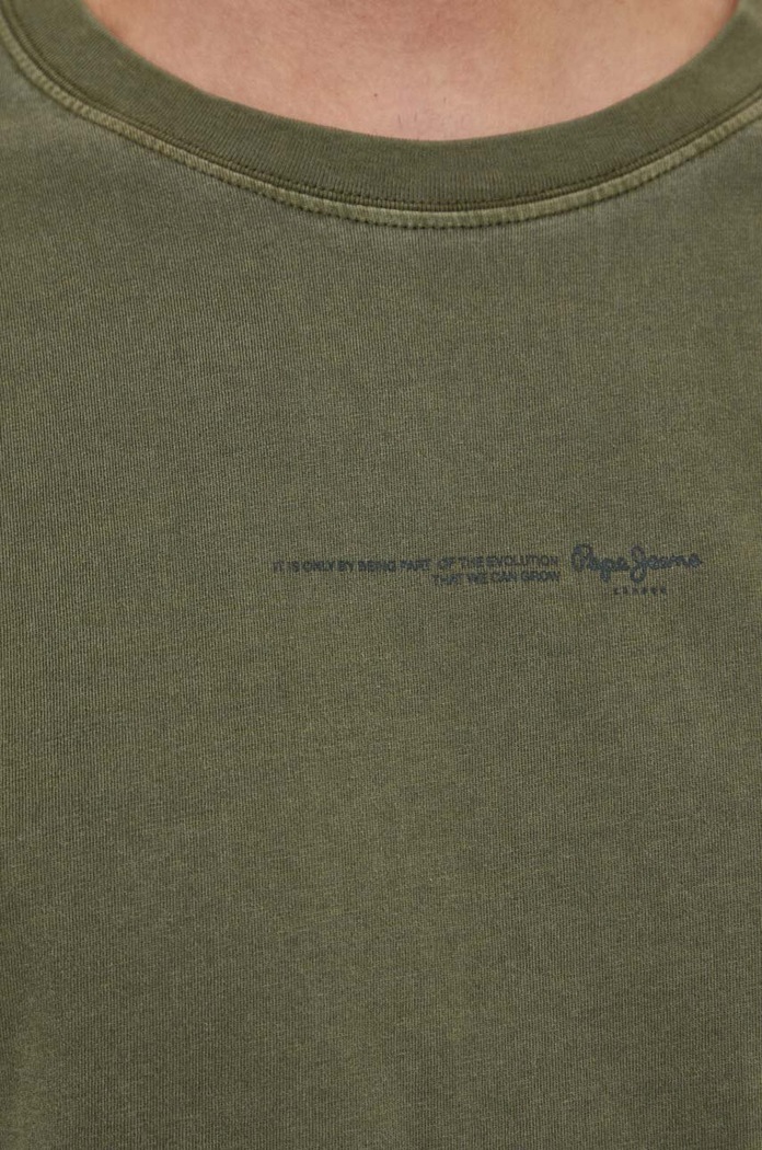 Pepe Jeans pamut póló Dave Tee PM509231 zöld