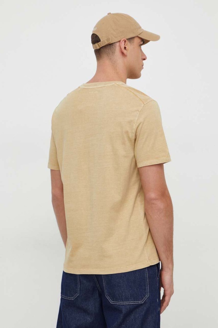 Oblečení Bavlněné tričko Pepe Jeans Dave Tee PM509231 béžová