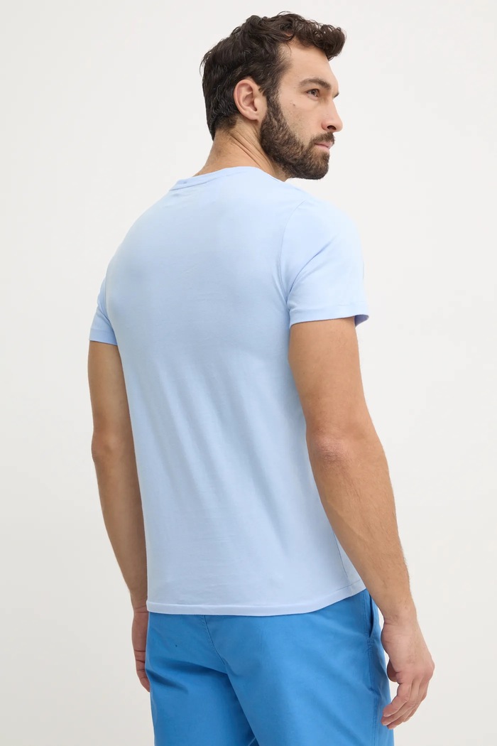 Ρούχα Βαμβακερό μπλουζάκι Polo Ralph Lauren 714931650 μπλε