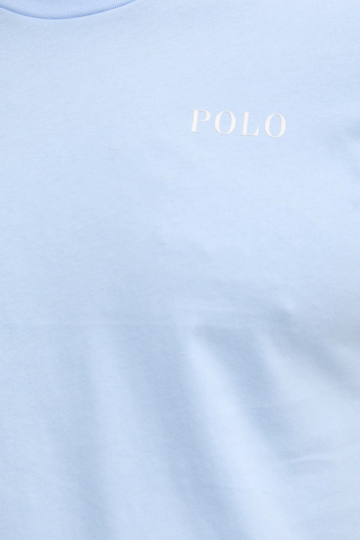 Βαμβακερό μπλουζάκι Polo Ralph Lauren 714931650 μπλε