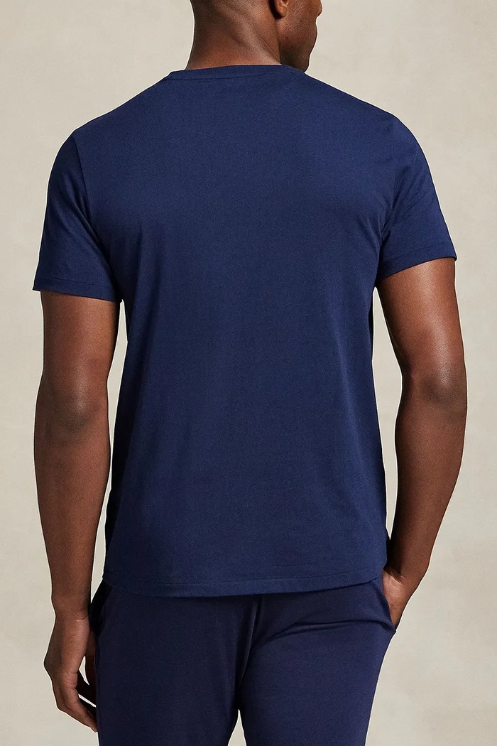 Bavlnené tričko Polo Ralph Lauren 714931650 tmavomodrá SS24