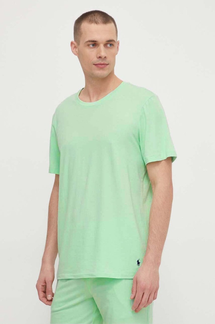 Μπλουζάκι lounge Polo Ralph Lauren με ελαστάν πράσινο 714931651