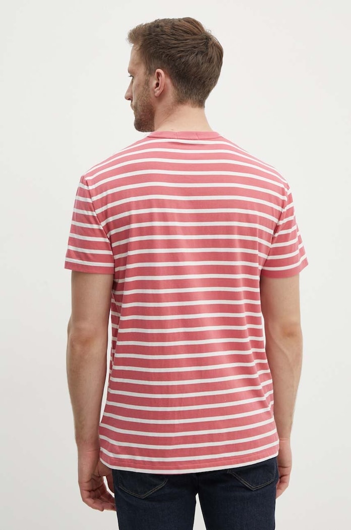 Ρούχα Βαμβακερό μπλουζάκι Polo Ralph Lauren 710934662 ροζ
