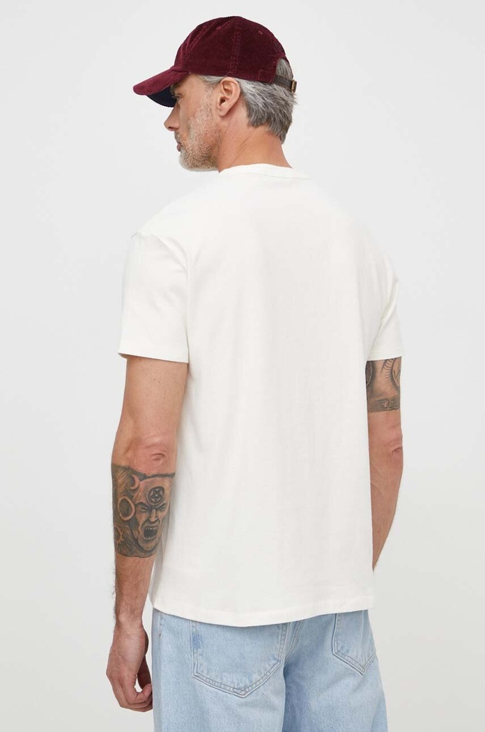Îmbrăcăminte Polo Ralph Lauren tricou din bumbac 710936509 bej