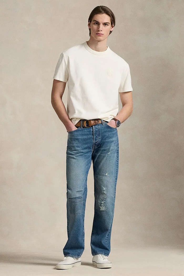 Odzież Polo Ralph Lauren t-shirt bawełniany 710936509 beżowy