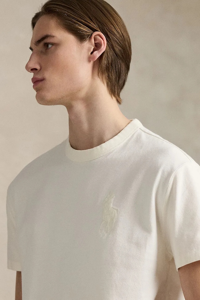 Bavlnené tričko Polo Ralph Lauren béžová 710936509
