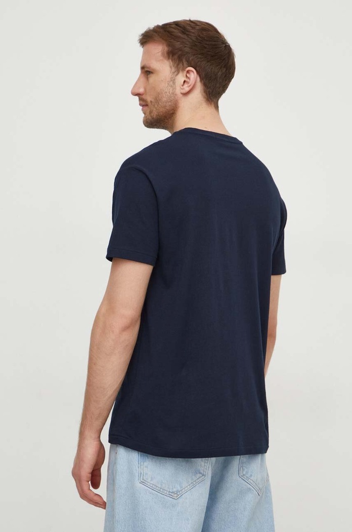 Ρούχα Βαμβακερό μπλουζάκι Polo Ralph Lauren 710936585 σκούρο μπλε
