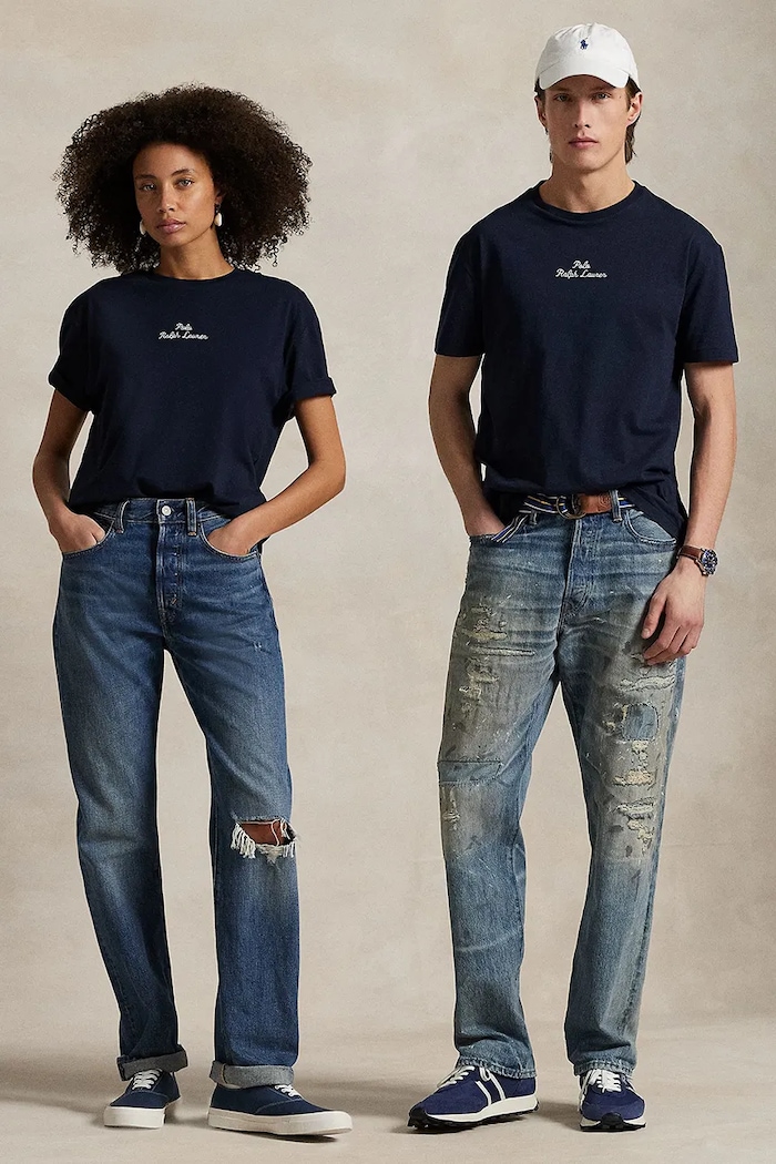 Oblečení Bavlněné tričko Polo Ralph Lauren 710936585 námořnická modř