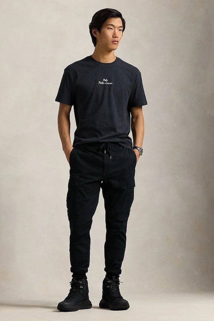 Odzież Polo Ralph Lauren t-shirt bawełniany 710936585 czarny