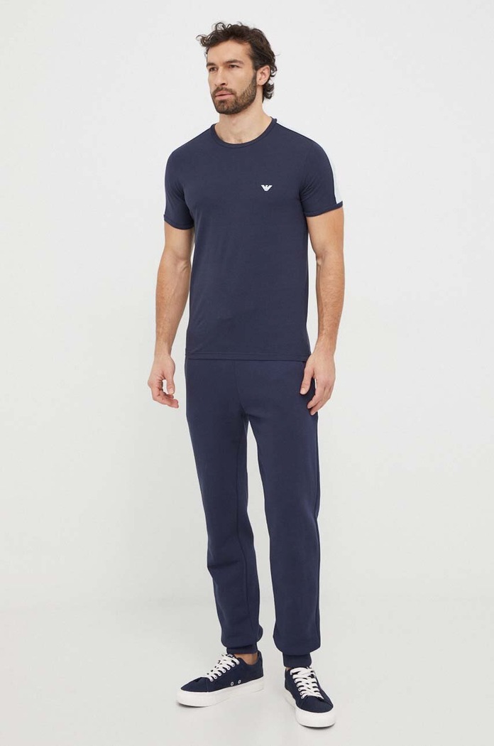 Tričko Emporio Armani Underwear 111890.4R717 námořnická modř SS24