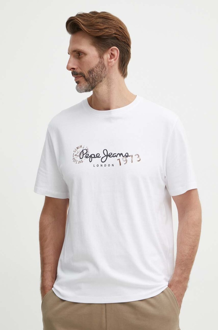 Μπλουζάκι Pepe Jeans CAMILLE CAMILLE λευκό PM509373