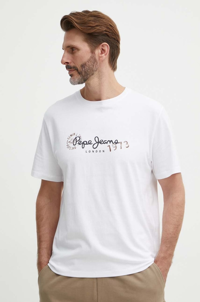 Μπλουζάκι Pepe Jeans CAMILLE CAMILLE λευκό PM509373