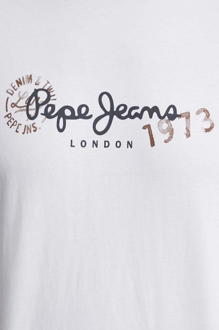 Μπλουζάκι Pepe Jeans CAMILLE CAMILLE PM509373 λευκό