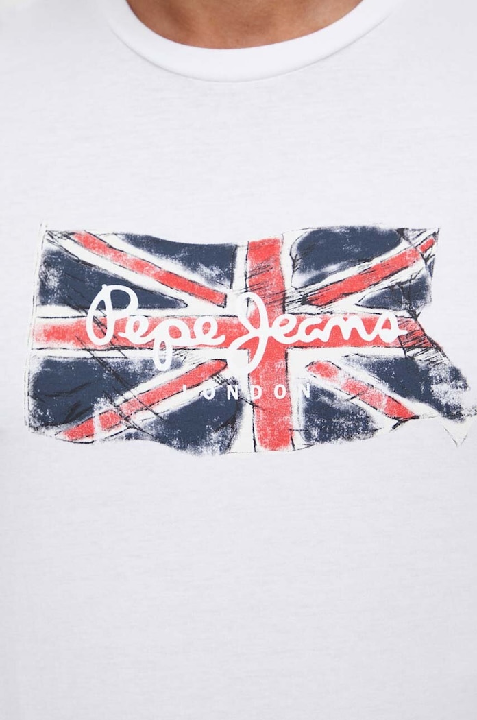 Pepe Jeans t-shirt bawełniany Clag PM509384 biały