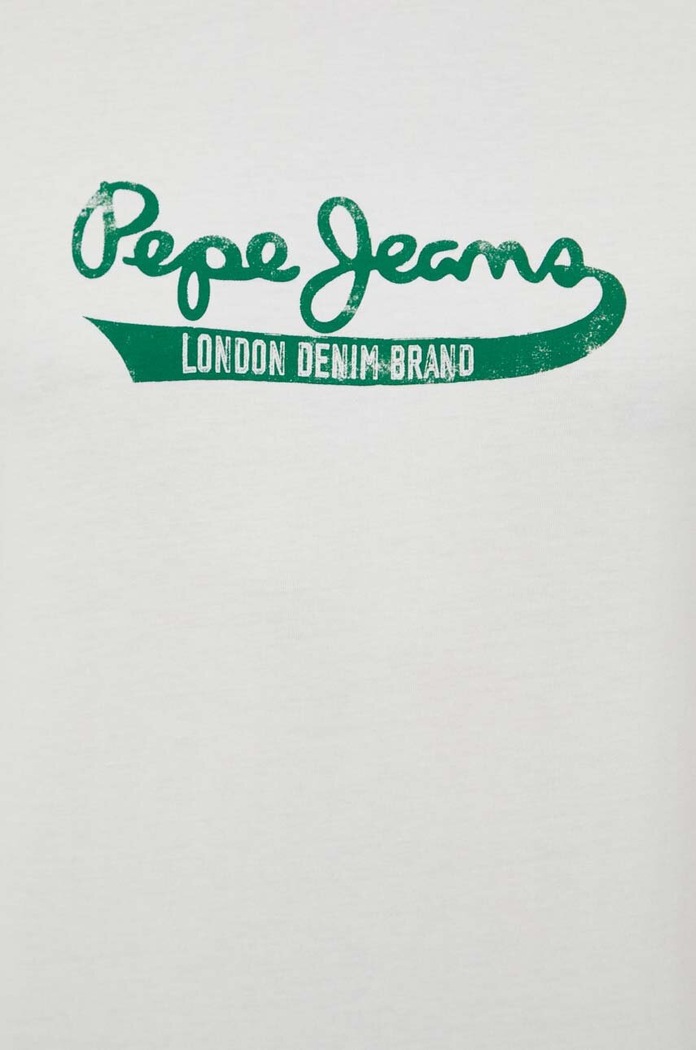 Pepe Jeans pamut póló PM509390 bézs