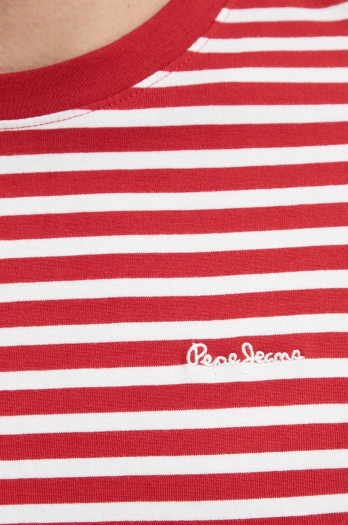 Bavlnené tričko Pepe Jeans PM509391 červená