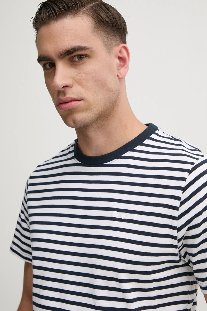 Βαμβακερό μπλουζάκι Pepe Jeans CANE σκούρο μπλε PM509391