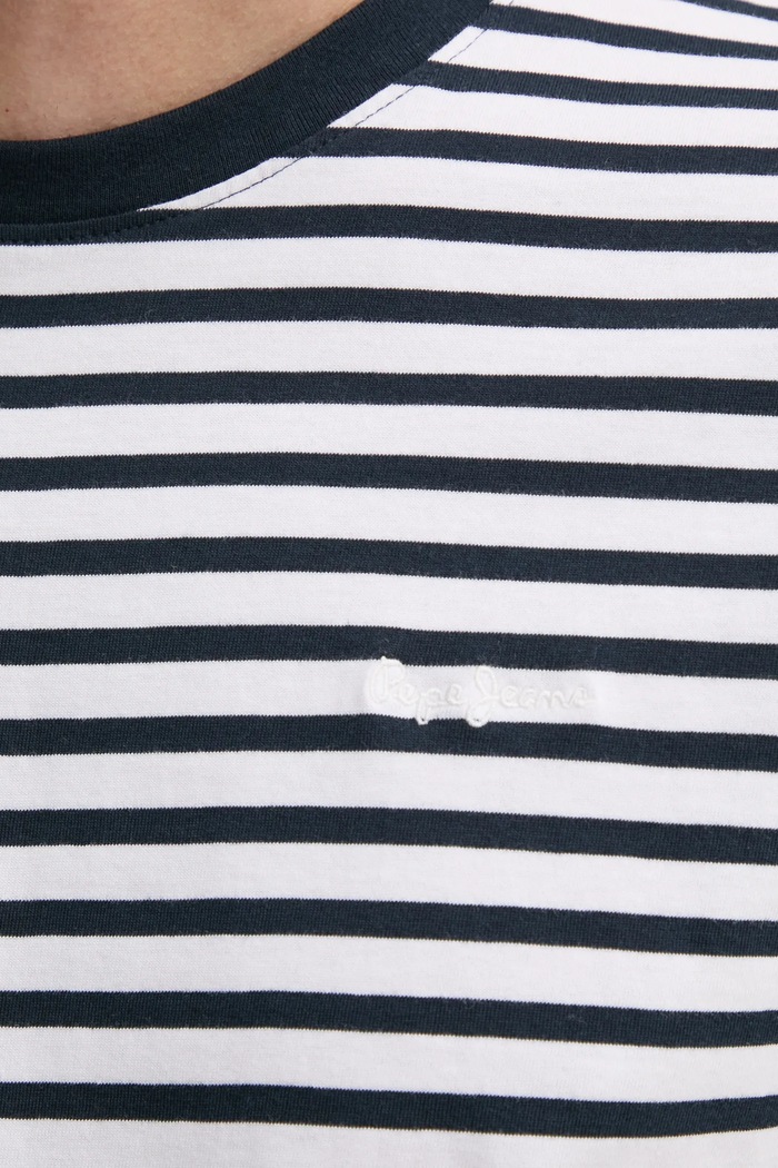 Βαμβακερό μπλουζάκι Pepe Jeans CANE PM509391 σκούρο μπλε