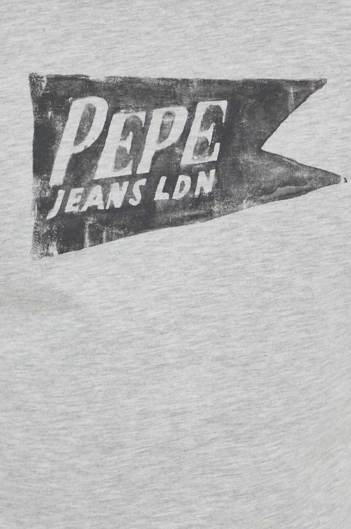 Pepe Jeans tricou din bumbac SINGLE CARDIFF PM509401 gri
