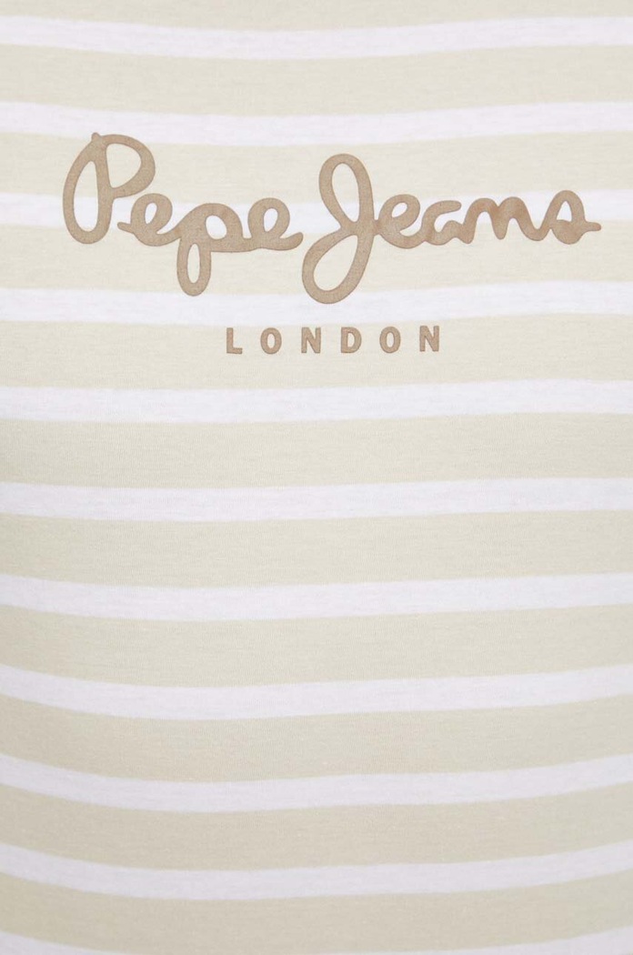 Pepe Jeans tricou din bumbac PM509407 bej