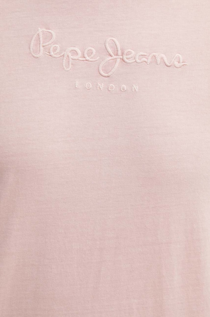 Pepe Jeans tricou din bumbac PM509418 roz