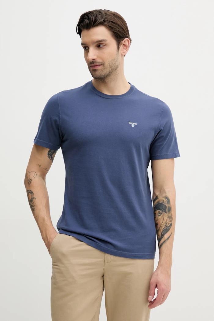 Barbour tricou bărbătesc de bumbac Essentials MTS0670 albastru SS26