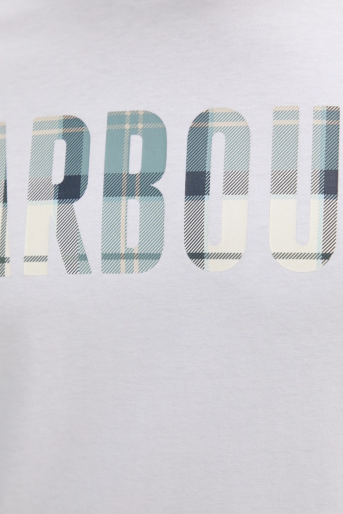Bavlněné tričko Barbour Barbour bílá MTS1275