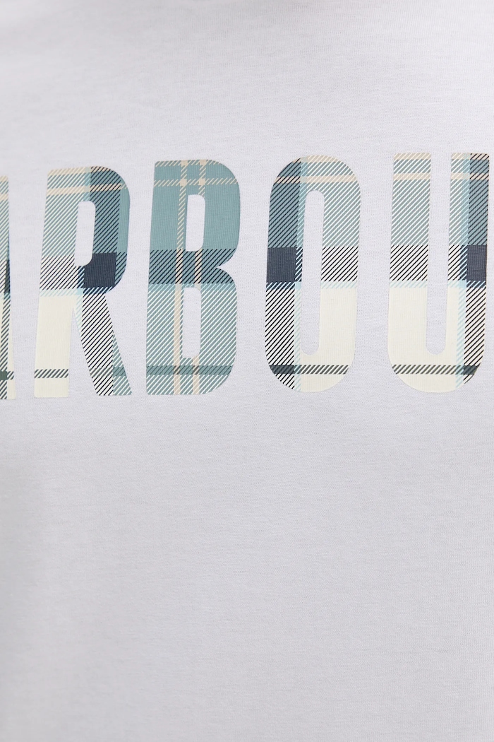 Bavlněné tričko Barbour Barbour bílá MTS1275