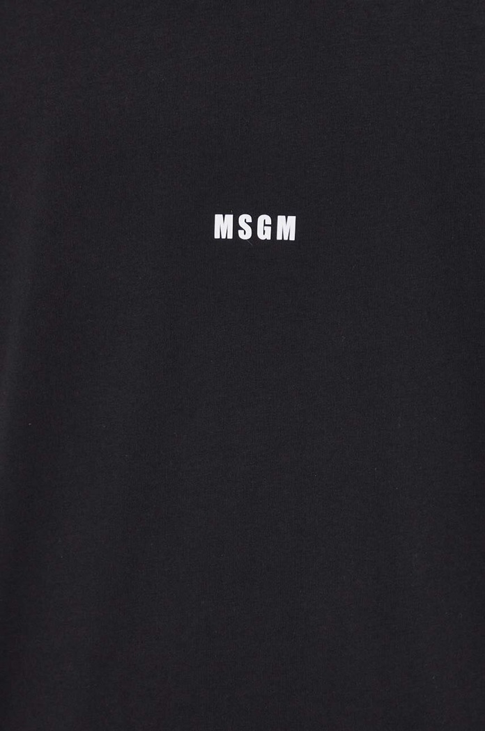 MSGM t-shirt bawełniany 2000MM500.200002 czarny
