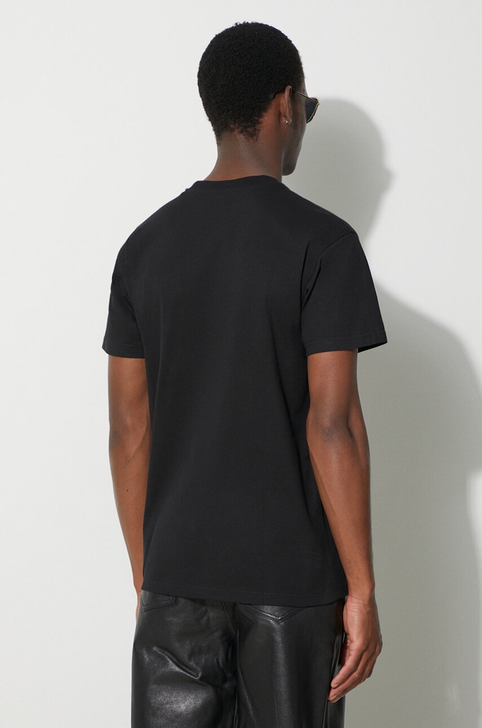 Odzież Carhartt WIP t-shirt bawełniany S/S American Script T-Shirt I029956.89XX czarny