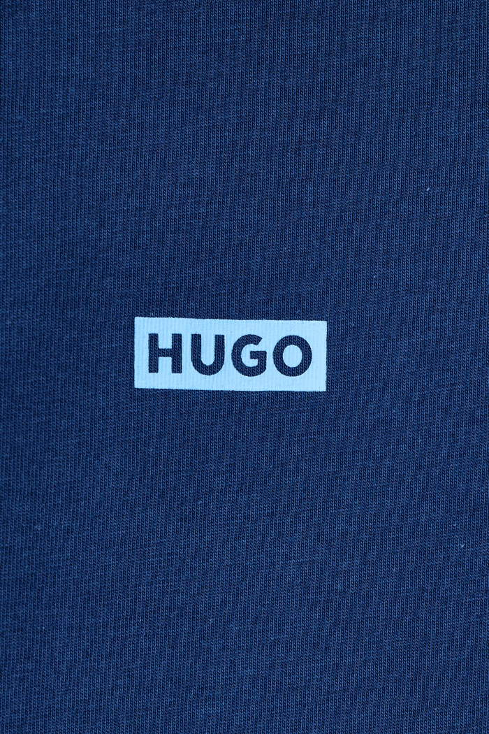 T-shirt męski bawełniany Nalono HUGO Blue 50509776 granatowy
