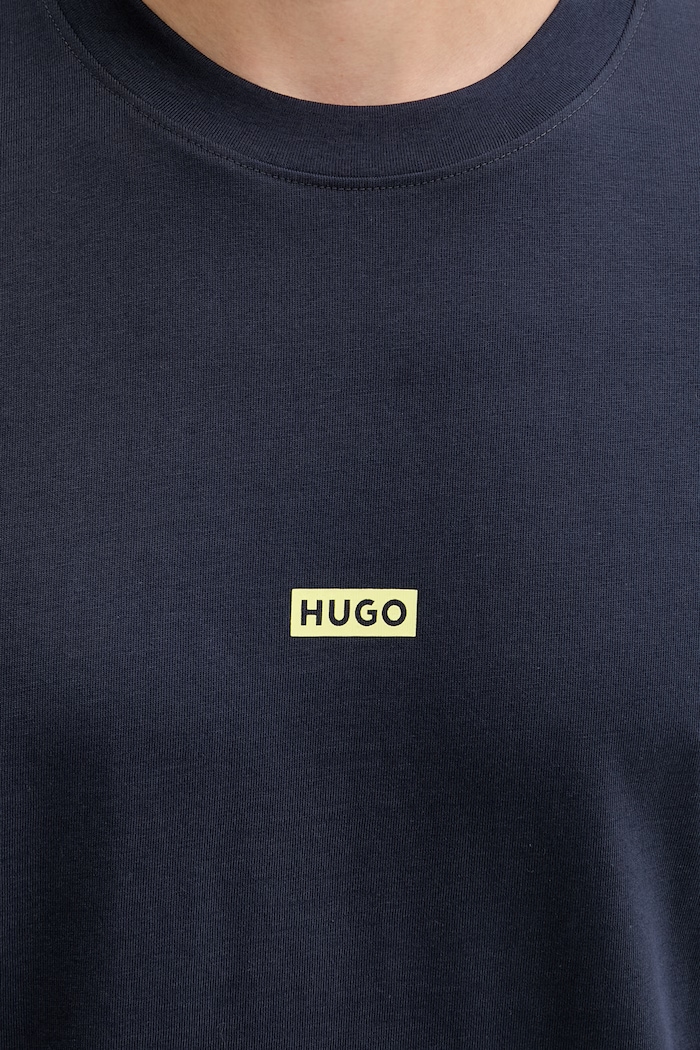 HUGO Blue tricou bărbați de bumbac Nalono 50509776 bleumarin