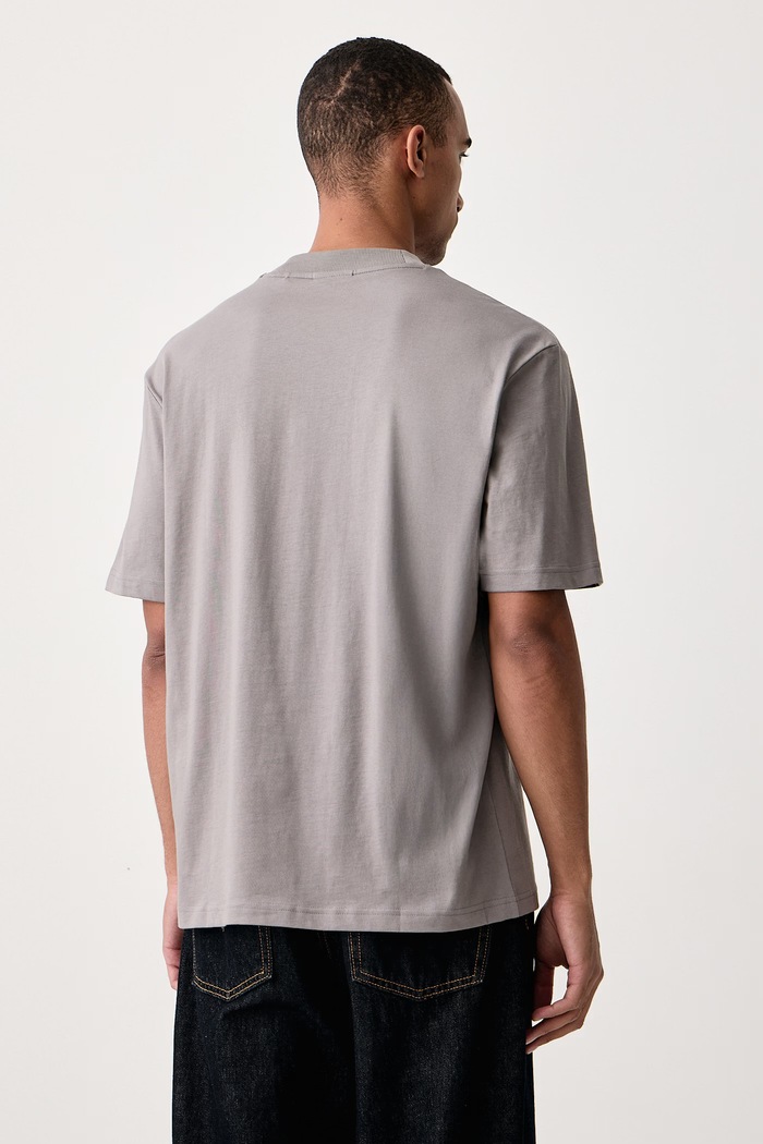 Odzież HUGO Blue T-shirt męski bawełniany Nieros 50509991 szary