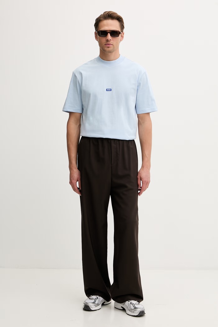 HUGO Blue t-shirt Ανδρικό βαμβακερό Nieros 50509991 μπλε AA00