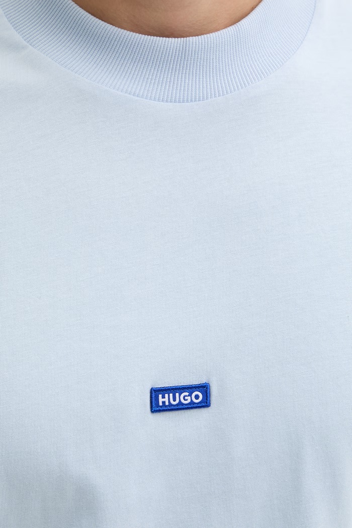 HUGO Blue t-shirt Ανδρικό βαμβακερό Nieros 50509991 μπλε