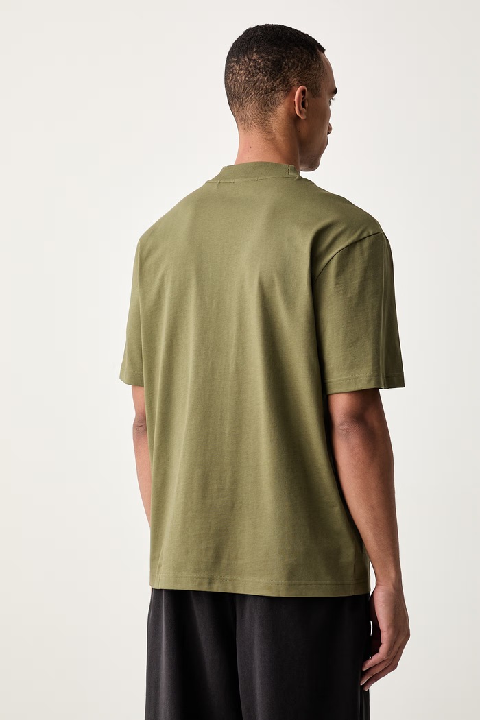 Odzież HUGO Blue T-shirt męski bawełniany Nieros 50509991 zielony