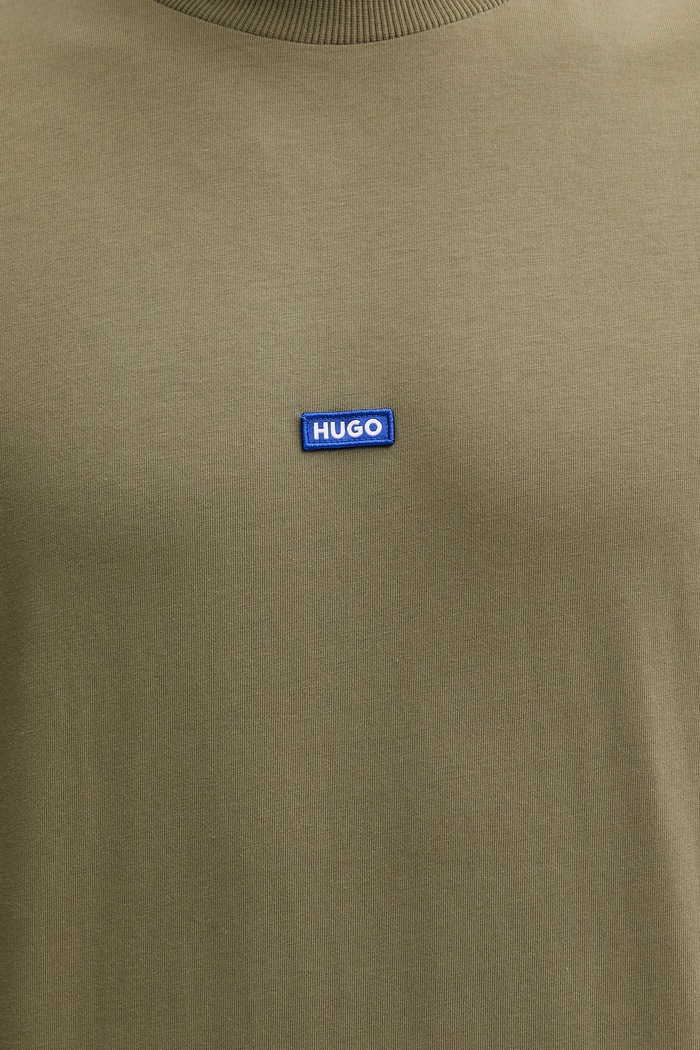 HUGO Blue tričko pánske bavlnené Nieros zelená 50509991