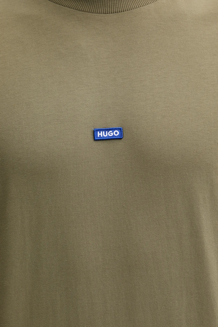 HUGO Blue tričko pánske bavlnené Nieros zelená 50509991