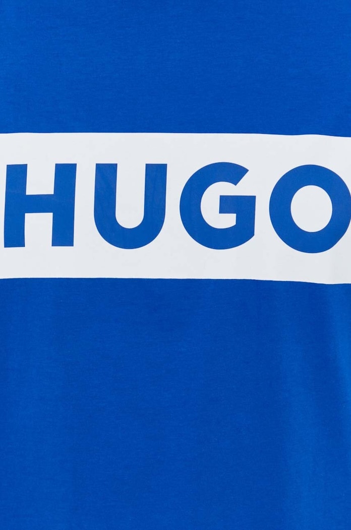 Βαμβακερό μπλουζάκι Hugo Blue San Jared-C 50522376 μπλε